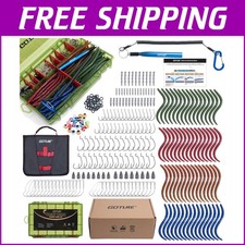 279-Piece Wacky Worm Fishing Lure Kit with Soft Plastics & Tackle Essentials
