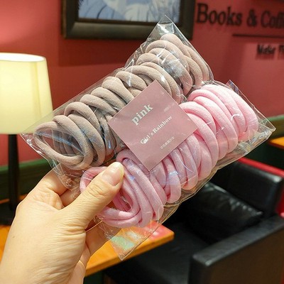 Elastic Hair Bands Girls Hair Accessories Colorful Nylon Headband Kids Scrunc^^p