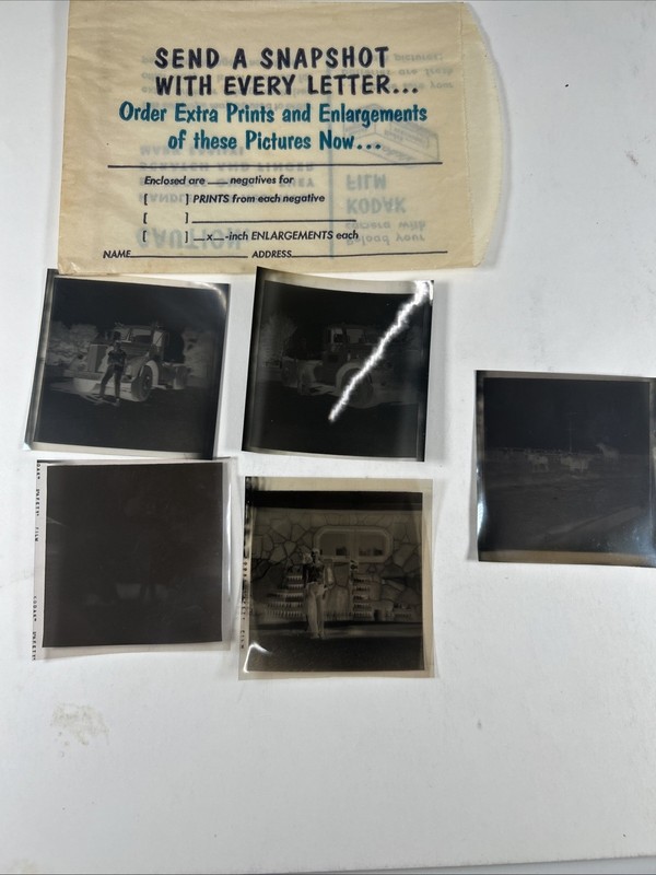 1950s Film Negatives-Mack Truck Tanker-Stacked Soda Crates & Bottles++++