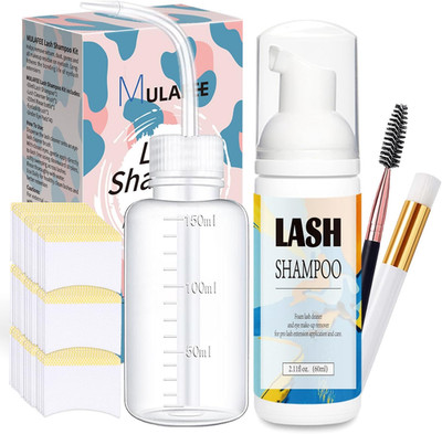 Wimpernverlängerung Reiniger, Wimpernverlängerung Shampoo Set, Öle, Parabene & Sulfate
