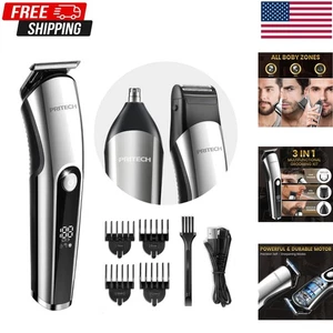 Kit de grooming pour hommes : 3-in-1 Trimmer à barbe avec des lames en acier inoxydable durable
