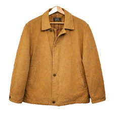 Vintage Camel Active Canvas Jacket Mens XL Beige Plaid Lined Coat Outdoor
