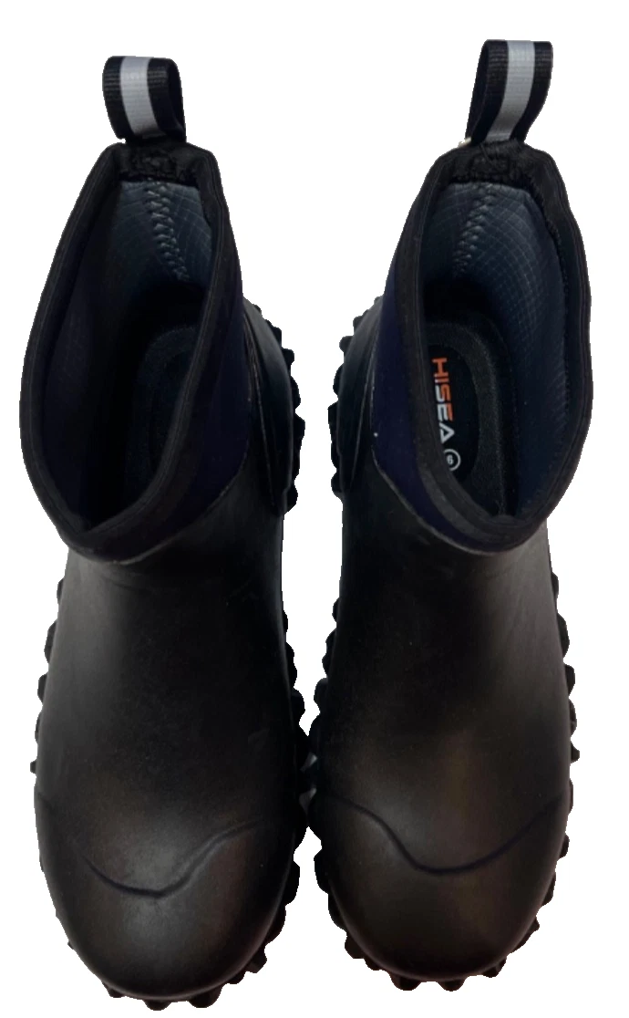HISEA Men Ankle Rain Boots Waterproof Non-Slip Mud Garden Working Wellies 9 NWT