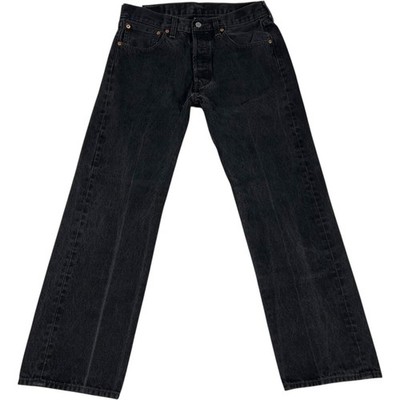 Levi's 501 Black Jeans Men's 33x30 Original Fit Straight Button Fly Streetwear