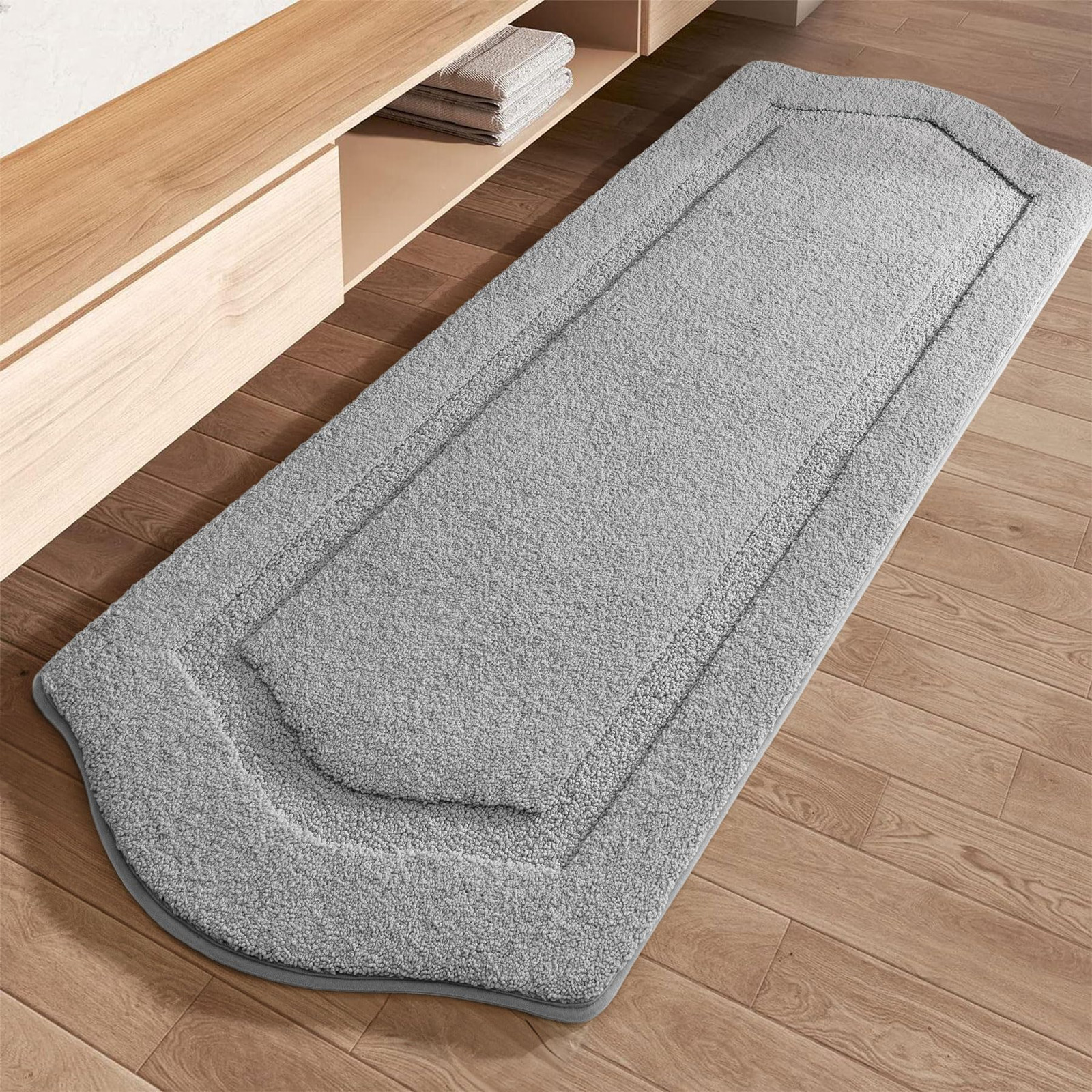 Soft Absorbent Washable Non-Slip Bathroom Rugs, Extra Plush Bath Mats for Comfort and Safety