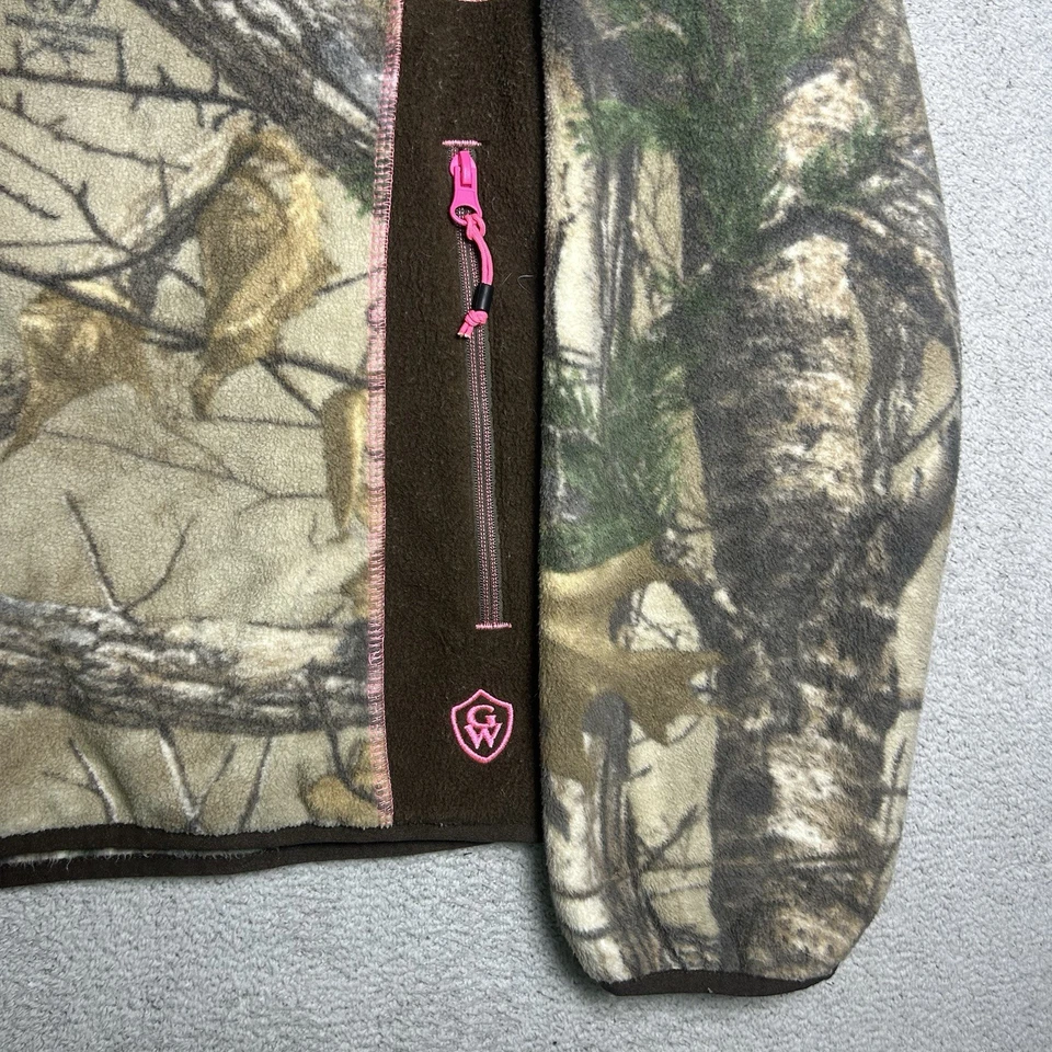 Game Winner Realtree Camo Jacket Women’s 2XL Fleece Full Zip Hunting Outdoors - Image 3 of 4