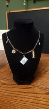 Treasure Island charm necklace, 30 inch chain!
