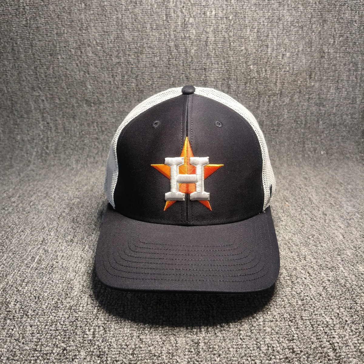 47 Brand Houston Astros Trucker Hat Snapback Black White New