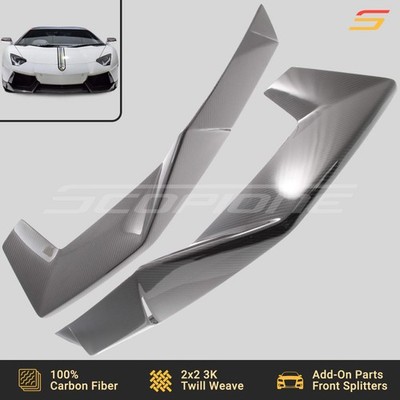 Scopione Carbon Fiber Front Splitters Lip for Lamborghini 12-17 Aventador LP700