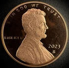 2023-S Lincoln Shield Cent Proof — photo from another recent sale