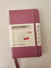 A6 Leuchtturm1917 Weekly Planner And Notebook For 2026 - Dusty Rose