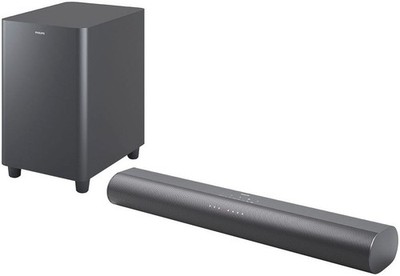 PHILIPS Soundbar mit Subwoofer TAB6100 2.1 Kanal Bluetooth HDMI schwarz B-WARE