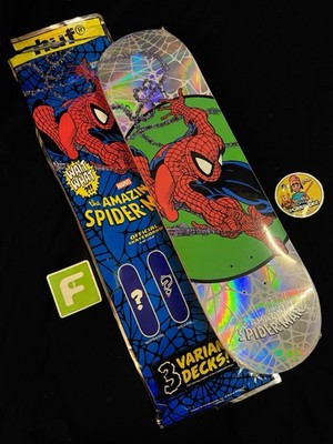 RARE Amazing Spiderman 301 Holofoil HUF Skateboard Deck Pack