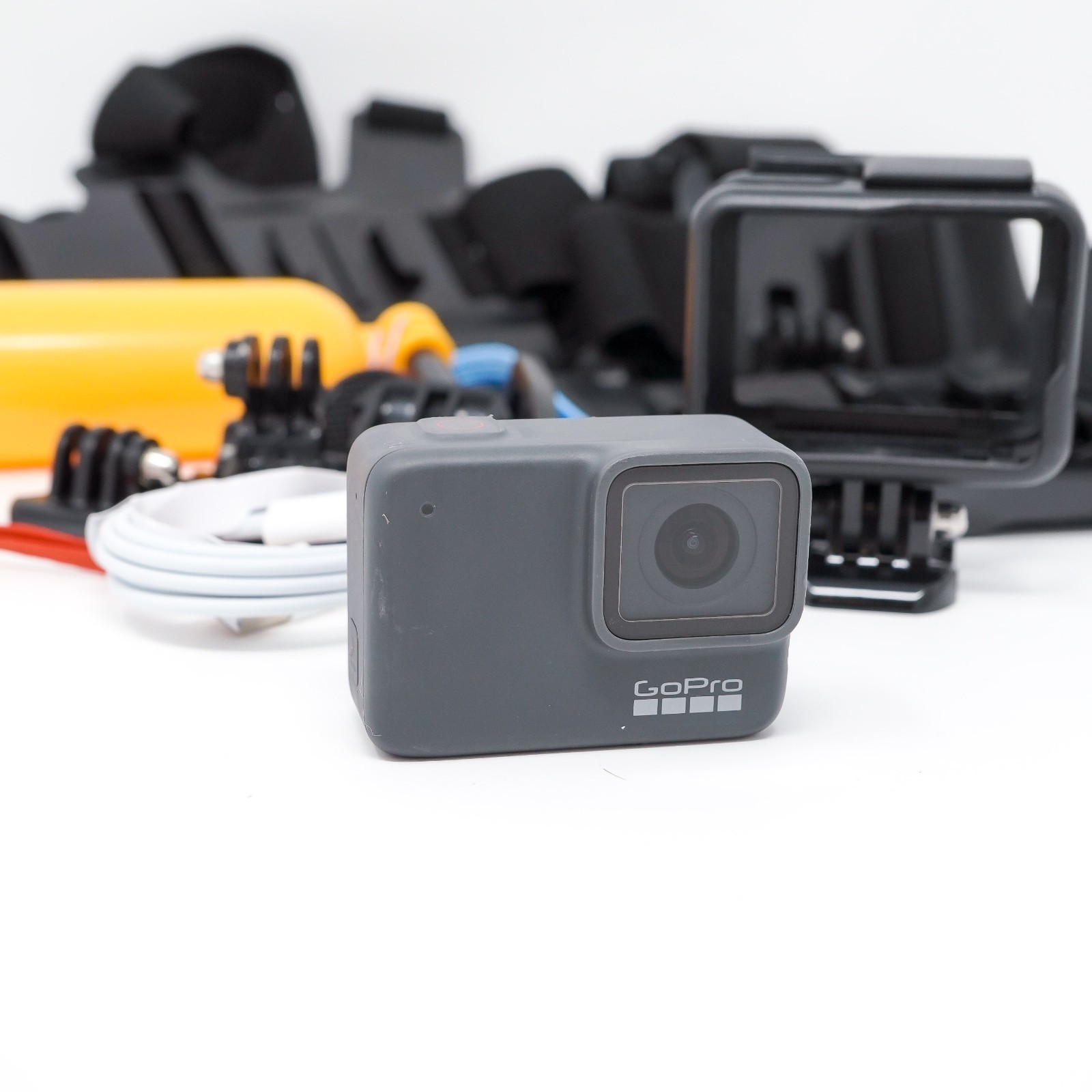 GoPro Hero 7 Silver Action Camera Bundle - Great Condition