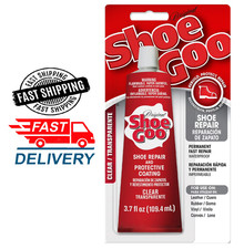Eclectic Shoe Goo Adhesive Glue, Shoe Repair, Clear, 110010, 3.7 fl. oz.