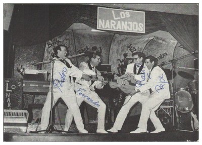V9094/Los Maranjos from Spain Pop Group Autographs c.1970