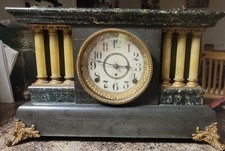 Seth Thomas Bracket Mantel Clock Mahogany Case Brass Handle — listing 5