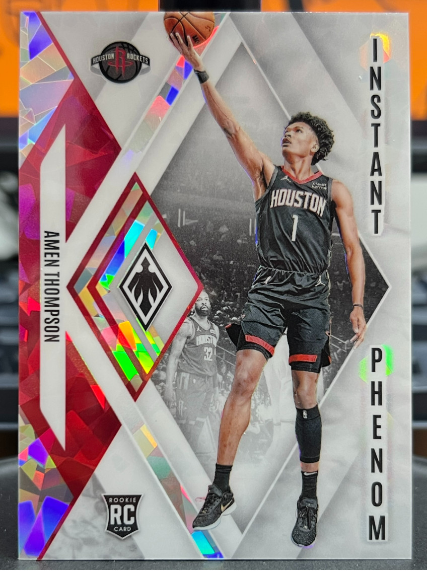 Amen Thompson 2023-24 Panini Phoenix 111/125 White Ice Instant Phenom RC #22