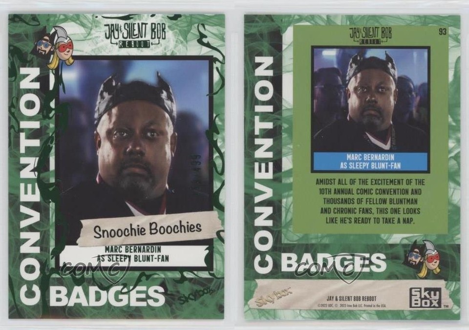 2023 Skybox Jay & Silent Bob Reboot Snoochie Boochies Marc Bernardin as ...
