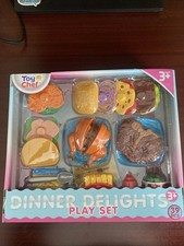 Pretend Play Food Dinner Chicken Fries Soda Taco Burger Steak