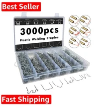 Plastic Welding Staples 3000 pcs,6 Types Hot Staples for Decoration,Auto Repa...