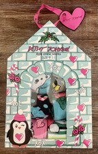 Betsey Johnson 6 Pack Holiday Crew Socks Set House Gift Box NWT Womens Size 9-11