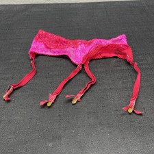 Victoria's Secret Extra Small XS Red/Pink Lace Garter Belt