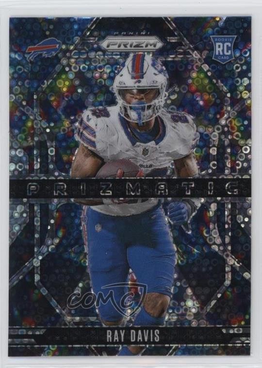 2024 Panini Prizm Prizmatic No Huddle Prizm Ray Davis #18 Rookie RC sg4