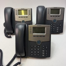 Lot 3 Cisco SPA508G 8-Line IP Corded Phones Black PoE Speakerphone Business