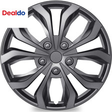 4-Pack Universal Hubcaps Wheel Covers Replacement R14, Steel Wheel Rim Cover for