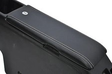 ADATTO PER DAIHATSU COPEN COPRIBRACCIOLO PELLE NERO bianco PERSONALIZZATO NUOVO MADE IN UK