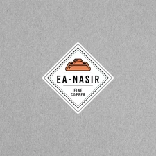 Ea-Nasir Fine Copper Vintage Style Logo Sticker for Crafts & Decor #6629