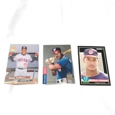 Manny Ramirez 3 Card Lot With Rookies MLB Cleveland Indians Guardians 