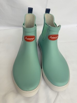 Rainangel Mint Green Chelsea Waterproof Ankle Rubber Boots Women's Size 6