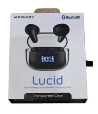 Merkury Innovations LUCID Wireless Earbuds with Charging Chase New Open Box