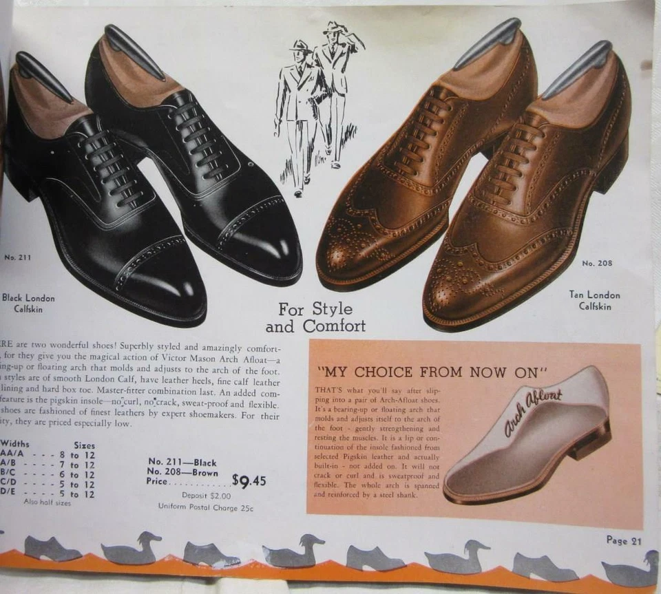 Rare 1940'S MASON SHOE CATALOG, Men &amp; Women Shoes, Leather  Jackets, Shirts ++ | eBay
