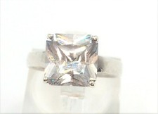 Clear Cubic Zirconia 925 Sterling Silver Ring