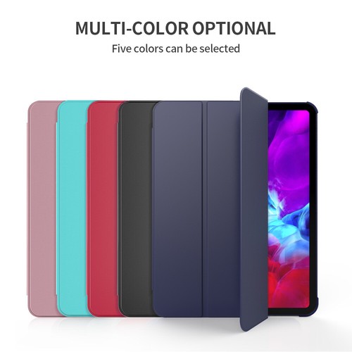 For Apple iPad Pro 11 10.5 10.2 9.7 Leather Smart Case Cover with Pencil Holder - Picture 2 of 16