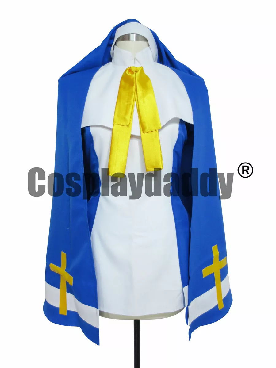 Guilty Gear Bridget Blue White Cosplay Shoes