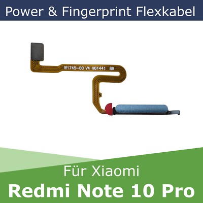Power & Fingerprint Flexkabel für Xiaomi Redmi Note 10 PRO 4G Power Button Flex