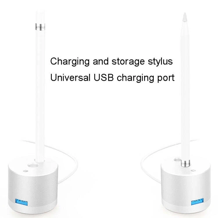 For Apple Pencil 1 USB Charging Adapter Metal Base With LED Indicator, Color: Bl - Image 4 of 4
