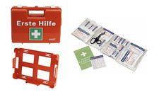 Erste Hilfe Koffer Füllung DIN 13157 Betriebsverbandkasten orange Verbandskoffer