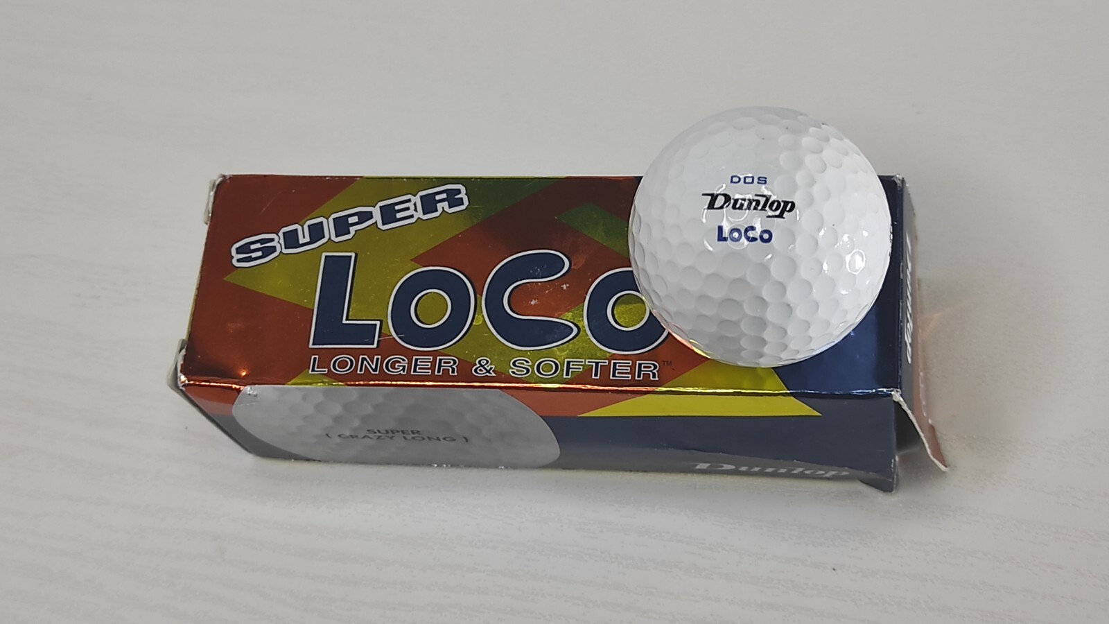 Dunlop Loco Low Compression Golf Balls, 1 Pack of 3 Balls, Crazy Long