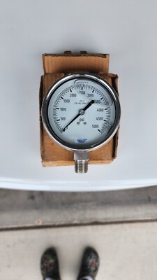 Wika 9767169  5000PSI  213.53 2.5  1/4 NPT Pressure Gauge