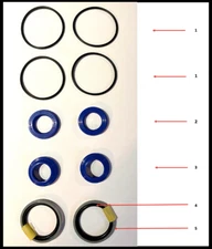 Volvo Penta 853439  trim cylinder repair kit 290 DP-A SP-A (square cap)