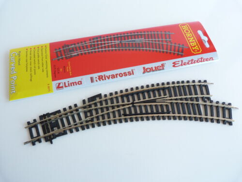 JOUEF / HORNBY R8075 MAILLECHORT AIGUILLAGE MANUEL COURBE A DROITE