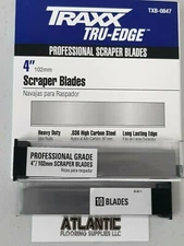 TRAXX Tru-Edge 4 Inch Razor Scraper Blades 2-10 Blade packs  20 BLADES