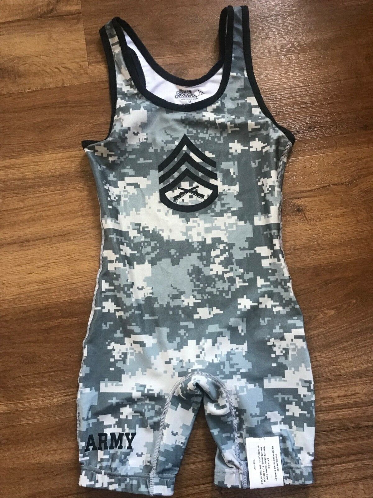 Digital Camo Wrestling Singlet Bombing new work Adult Be super welcome “Army” Size M Medium