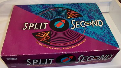 Split Second Vintage Speed Trivia Party Board Game