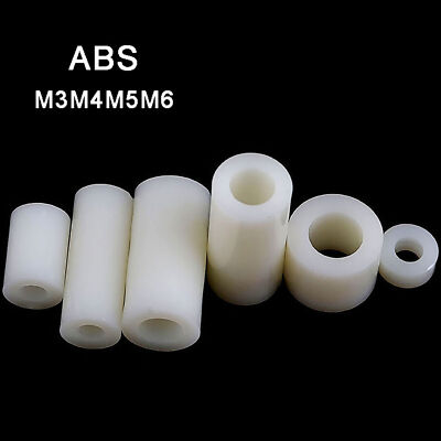 Forbabe Abstandshalter Set 110-tlg. - M5 M6 Distanzhülsen Schwarz ABS